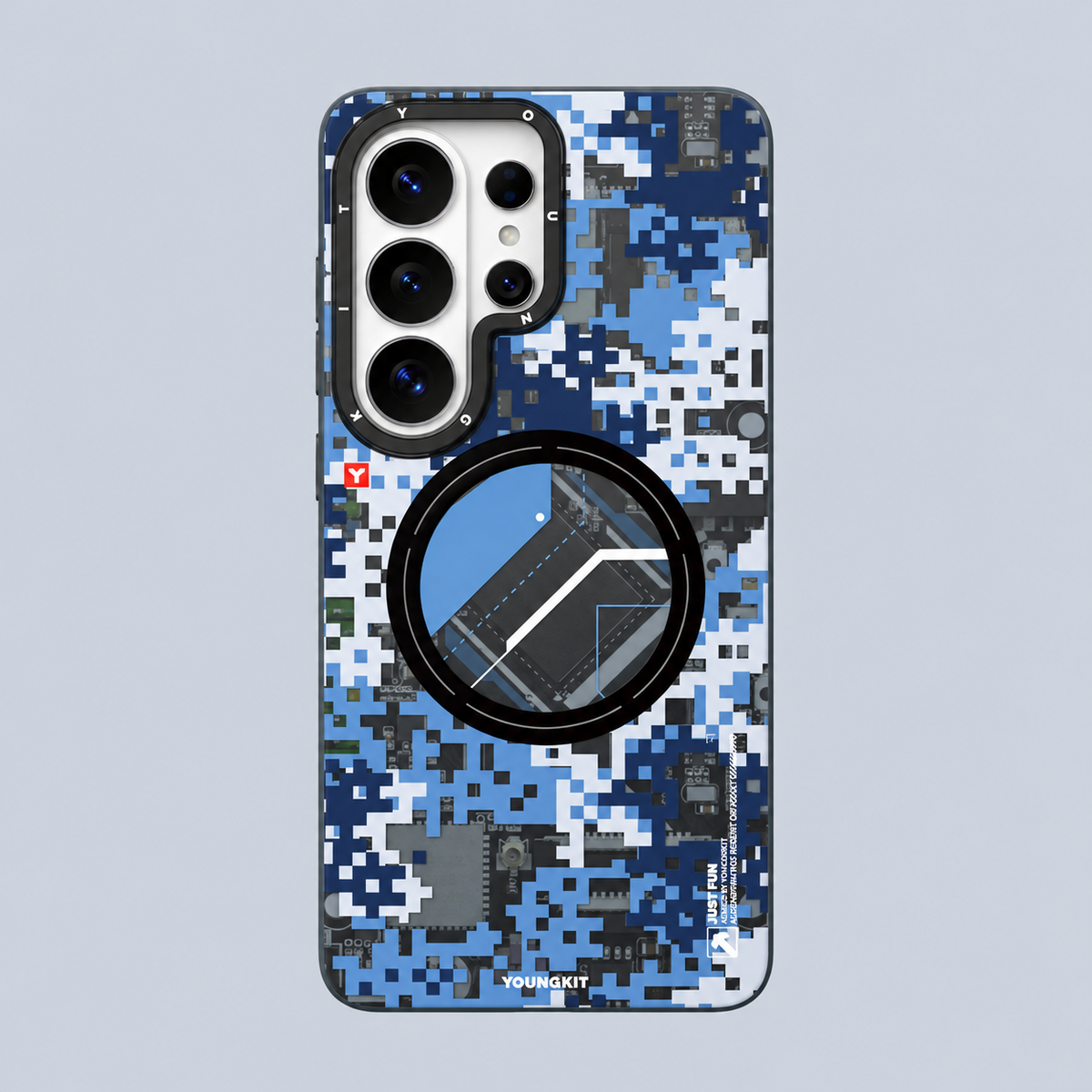 Youngkit Camouflage Circuit MagSafe For Samsung Galaxy S26 Ultra 6.9"  Case