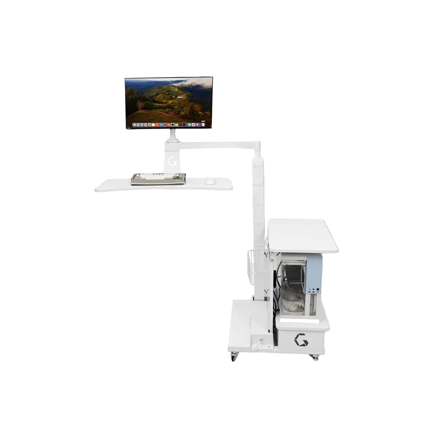 Ingrem Floating Table - White Right Rudder product photo