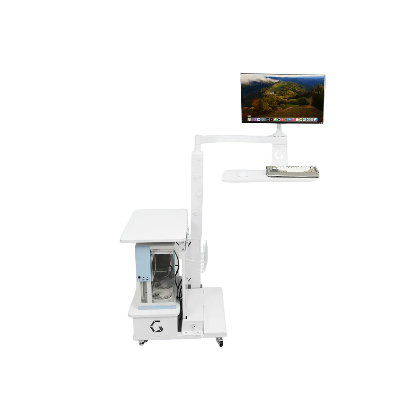 Ingrem Floating Table - White Left Rudder product photo