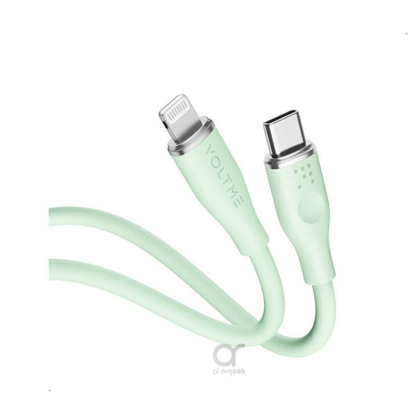 Voltme Powerlink Moss Liquid Silicon Cable Type C to Lightning 3A 1 2M product photo