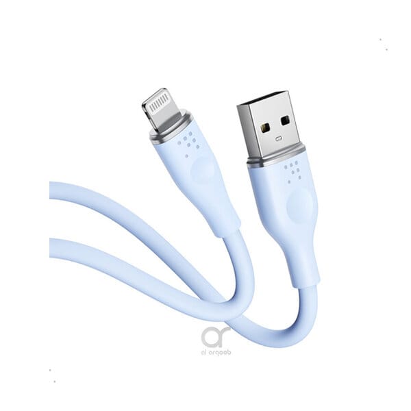Voltme Powerlink Moss Liquid Silicon Cable USB A to Lightning 3A 1 2M Zinc-Alloy
