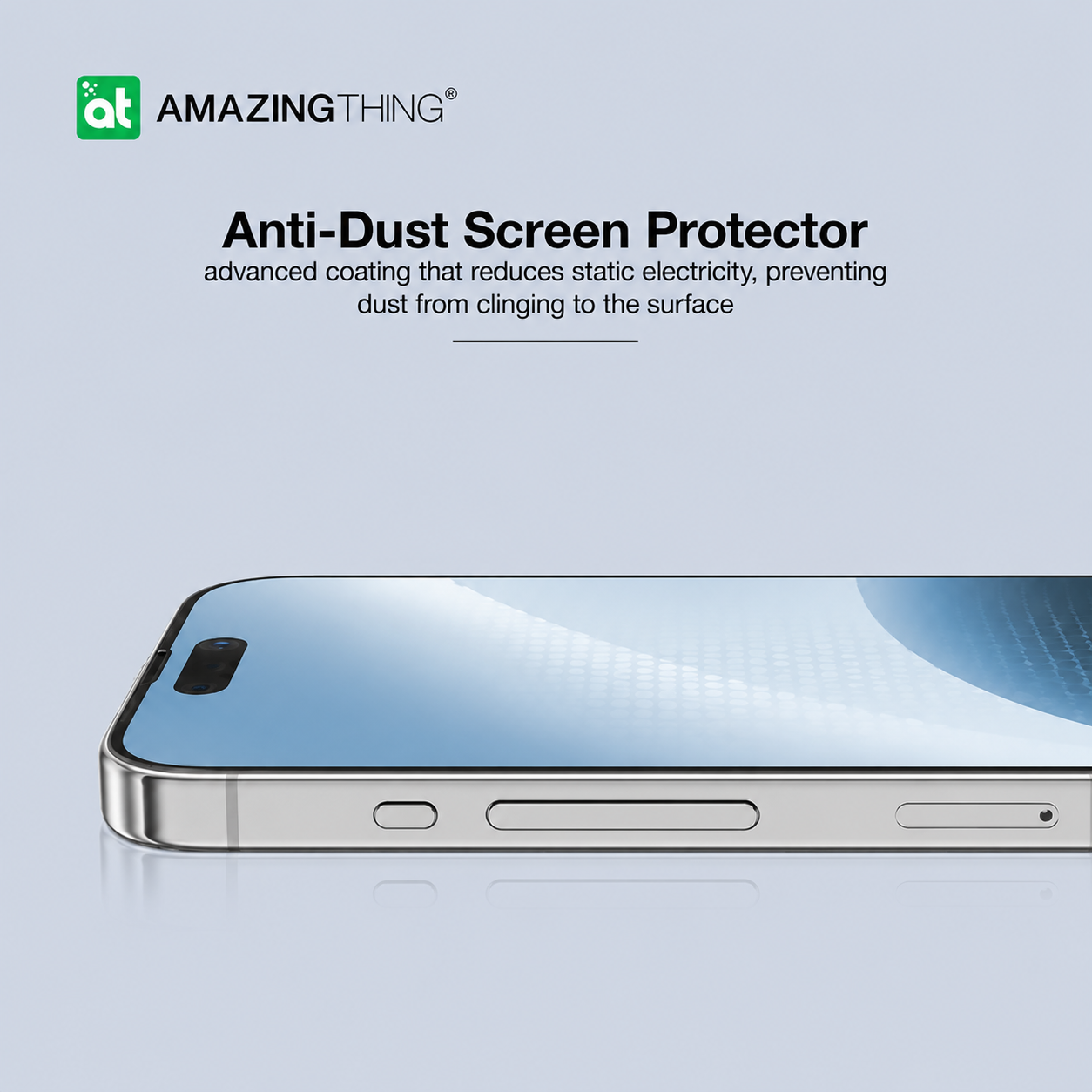 AmazingThing iPhone 16 PRO 6.3 2.75D FULLY COVERED RADIX GLASS CLEAR