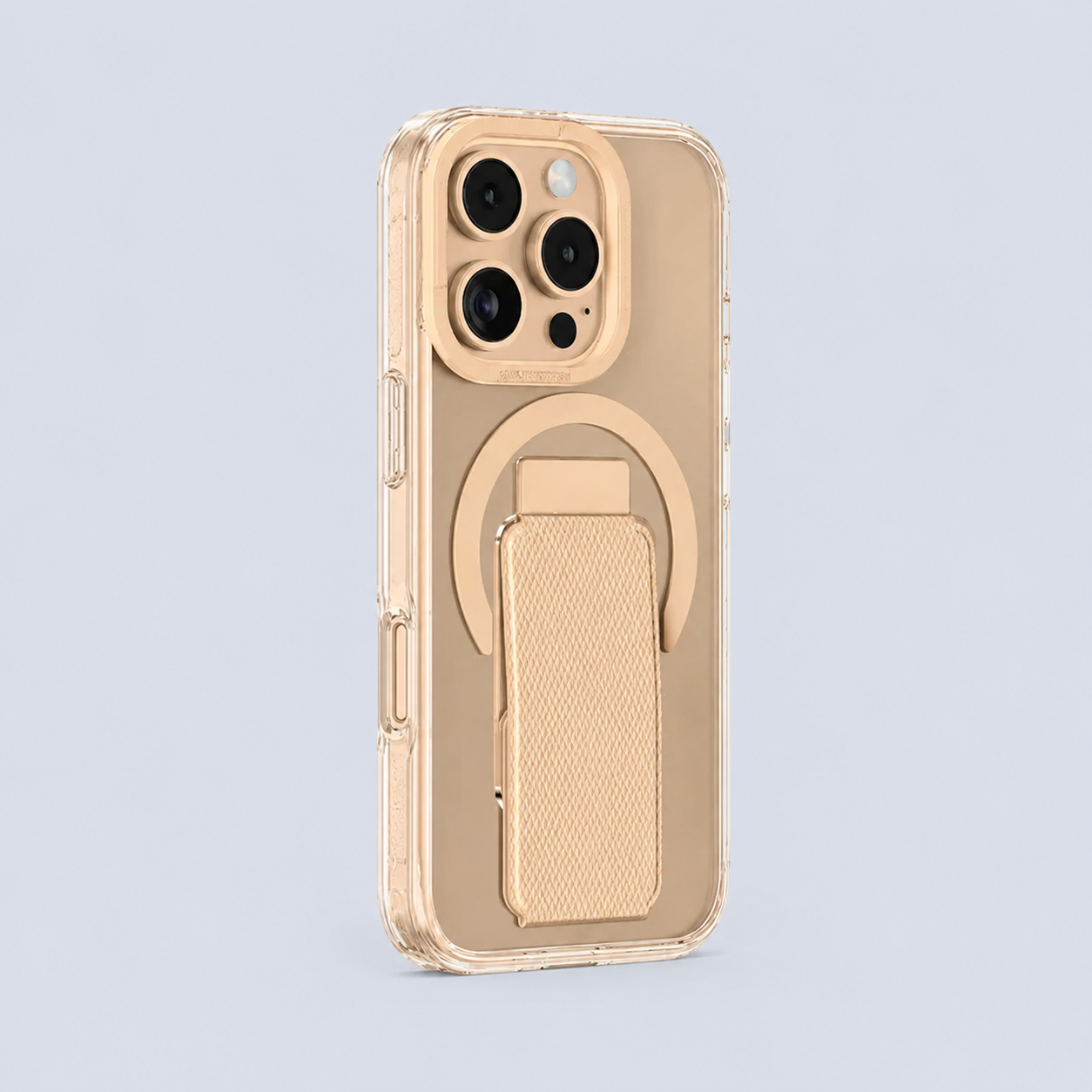 AmazingThing iPhone 16 PRO 6.3 TITAN PRO HOLDER MAGSAFE DROP PROOF CASE -Rose Gold