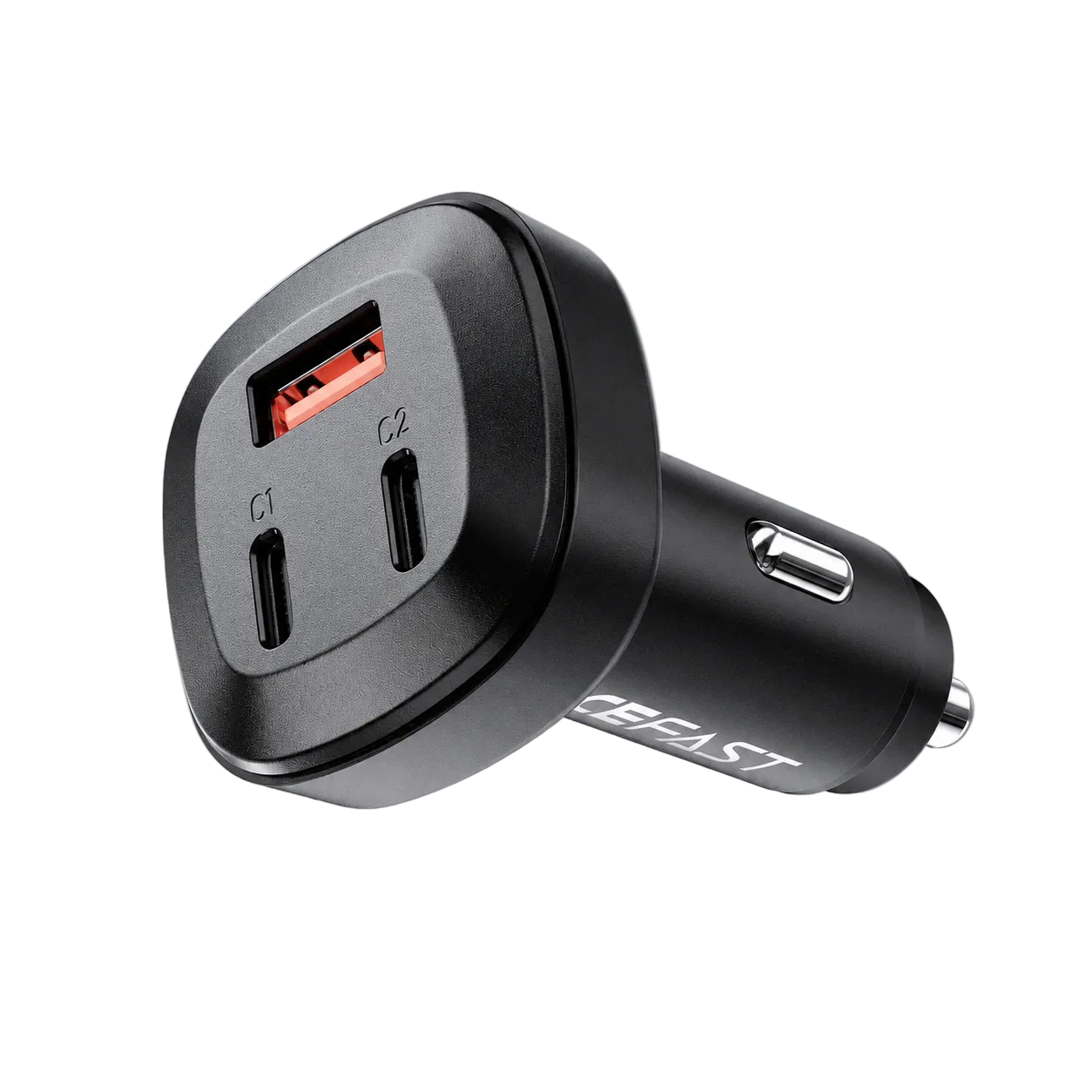 Acefast car charger 66W 2x USB Type C / USB,PD, Quick Charge 4.0 black (B3 black)