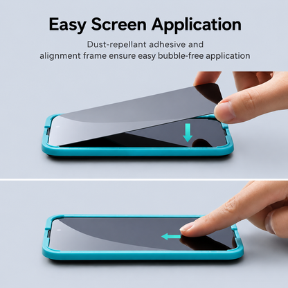 ESR iPhone 15 Pro MaxTempered Glass Privacy Apple Max in-use view
