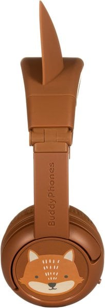 BuddyPhones PlayEars Plus Headphones with Microphone- Fox product photo