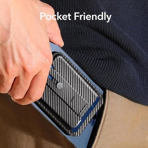 ESR Magsafe Grip Wallet Stand Halolock Black Carbon product photo