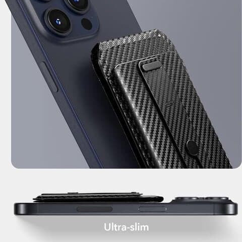 ESR Magsafe Grip Wallet Stand Halolock Black Carbon product image