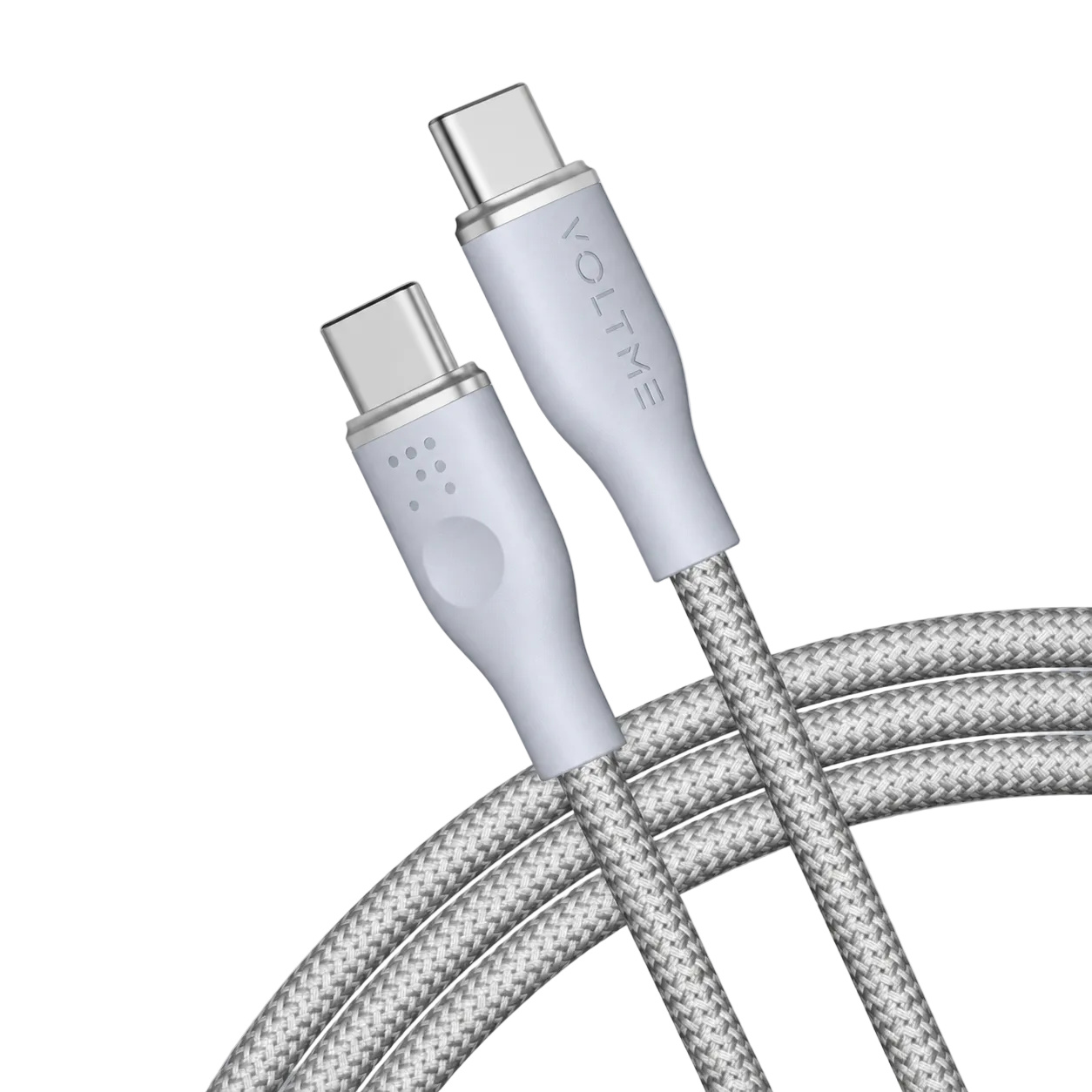 Voltme Powerlink Rugg Double Nylon Cable Type C to Type C 5A / 1M (100W) Emarker Gray