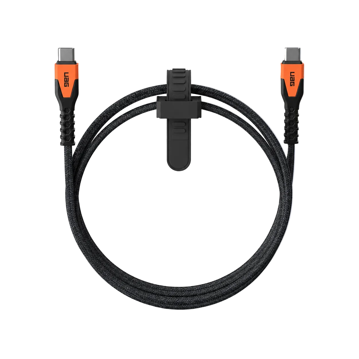 UAG USBC-USBC 1.5m Rugged Kevlar Cable Black / Orange