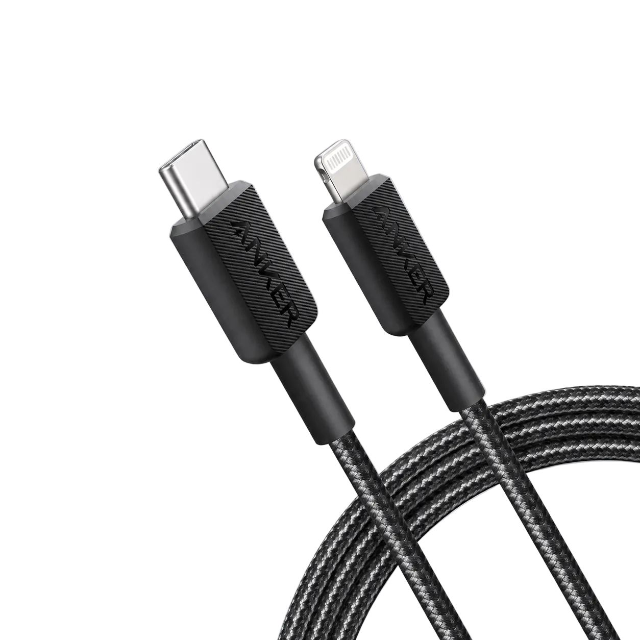 Anker 322 USB-C to Lightning Cable 0.9m Braided Black