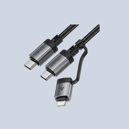 Acefast C20-01 USB-C to Lightning USB-C Charging Data Cable 1 2M product photo