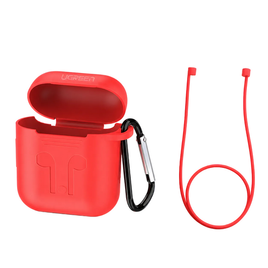 UGREEN Silicone Airpods Case Cover -Red