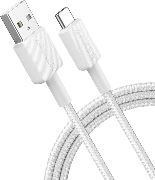Anker USB to Type C 3ft Braided White PD Cable additional product image