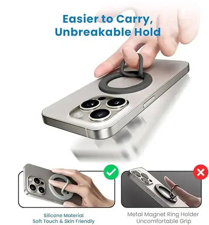 Brave Grip Magnetic Ring Finger Holder Dark Grey product photo