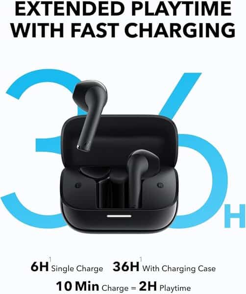 Soundcore K20i by Anker Semi-in-Ear Earbuds- Black additional product image