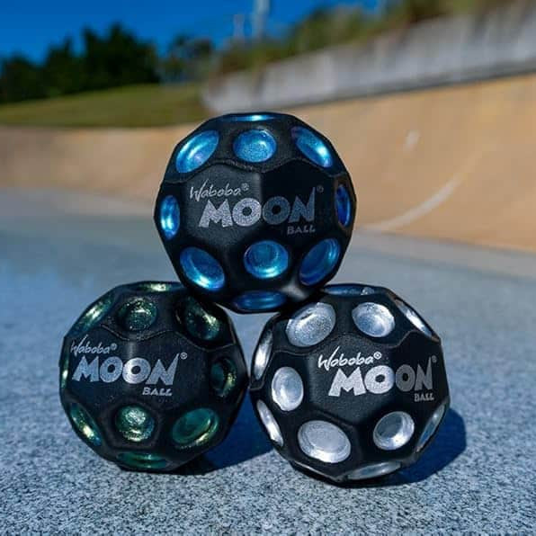 Waboba Dark Side of The Moon Ball - Hyper Bouncing Ball "Wrap"- Blue product photo