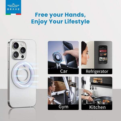 Brave Grip Magnetic Ring Finger Holder Beige additional product image