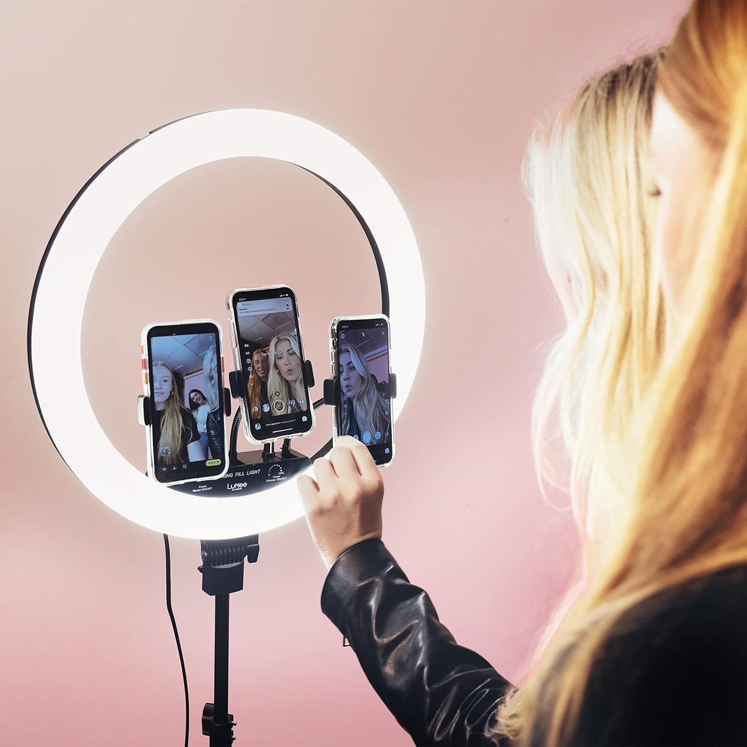 Lumee Studio RGB Ring Light Black 18" product image