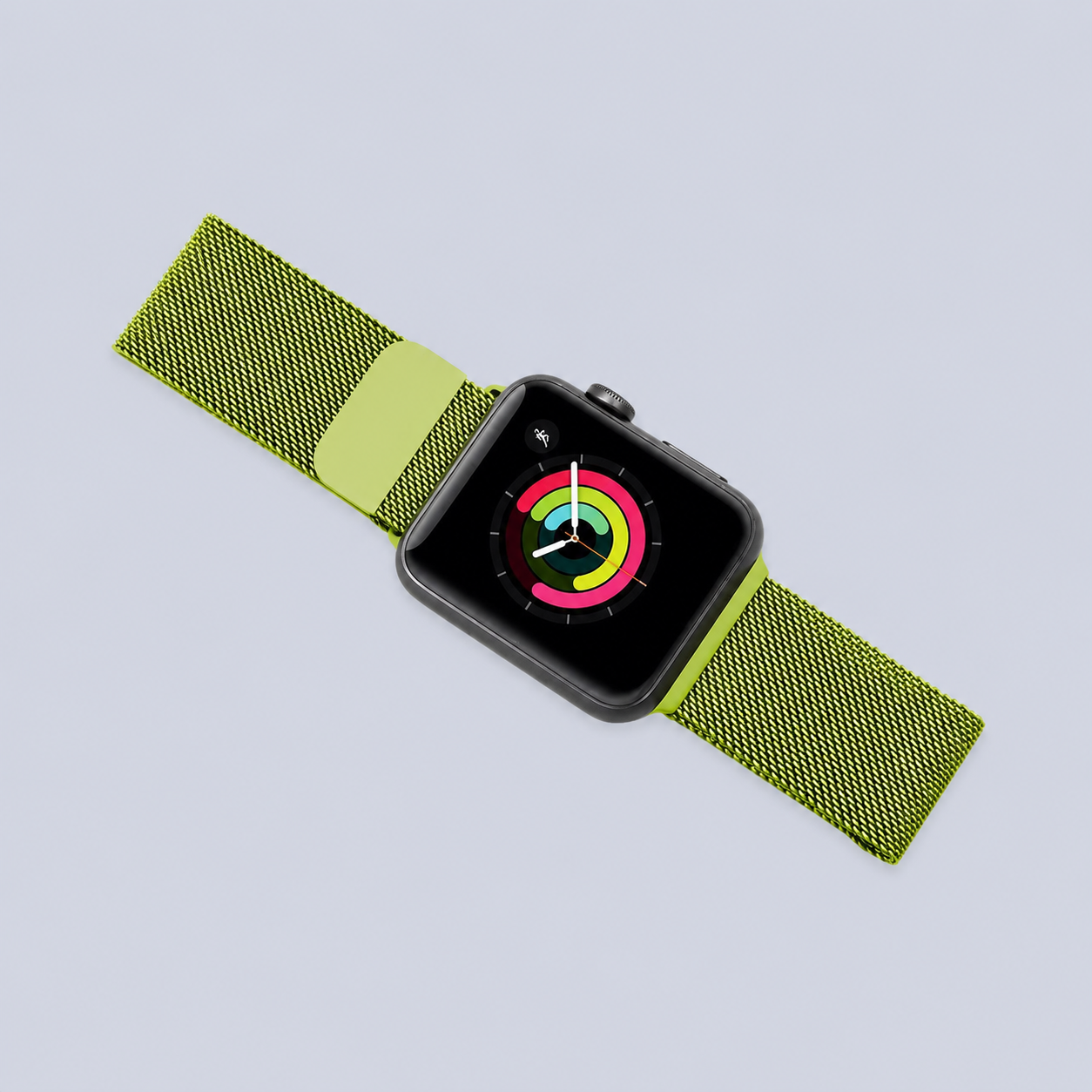 Porodo Mesh Band for Apple Watch Strap 44mm 42mm - Green back view