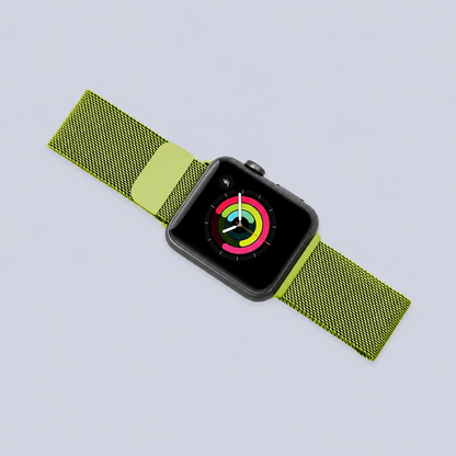 Porodo Mesh Band for Apple Watch Strap 44mm 42mm - Green back view