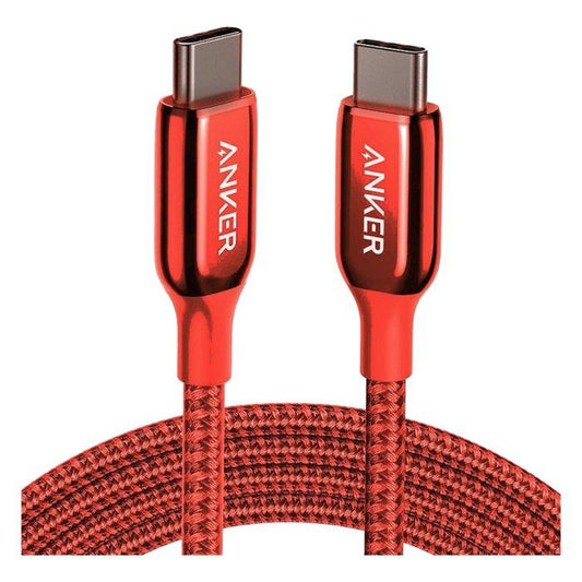 Anker PowerLine + III USB-C to USB-C 0 9m 3ft -REd