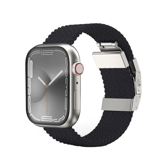 AmazingThing Titan Weave Band for Apple Watch 45 44 42MM Black