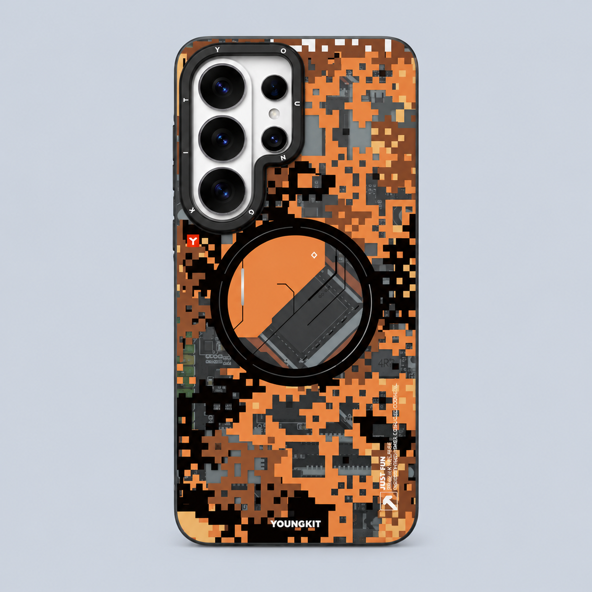 Youngkit Camouflage Circuit MagSafe For Samsung Galaxy S26 Ultra 6.9"  Case