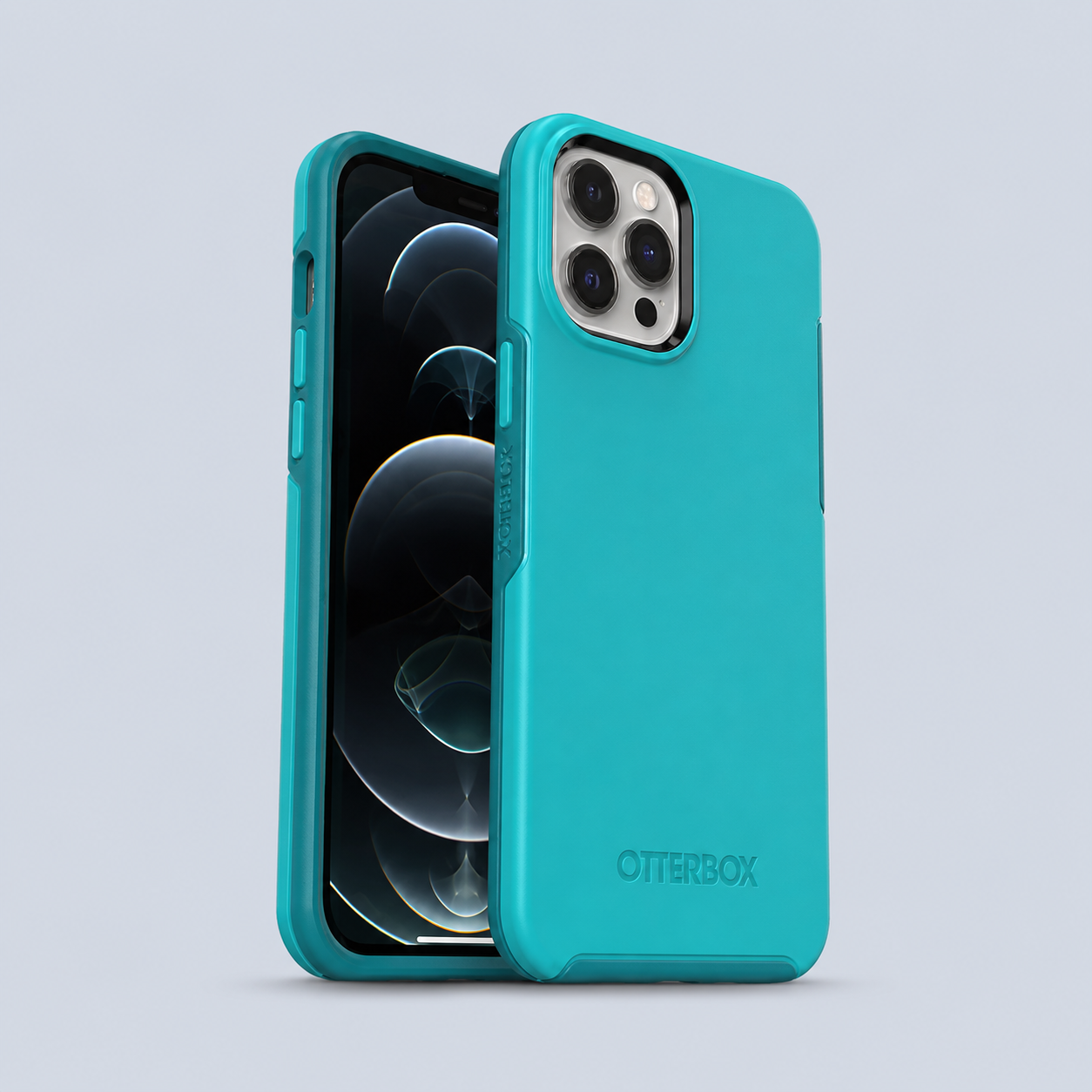OtterBox iPhone 12 Pro Max Symmetry Series Sleek Protection - Blue side view