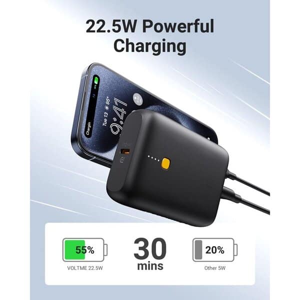 Voltme Hypercore 10K Lite 22 5W Power Bank - Black product photo