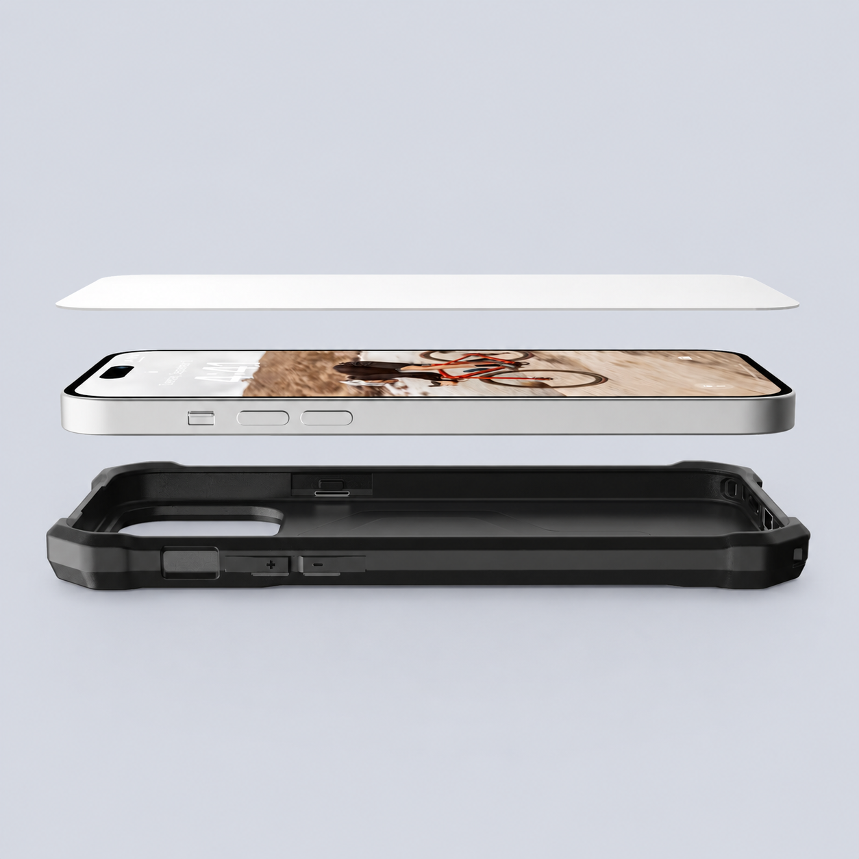 UAG iPhone 14 Pro Max Glass Screen Protector side view