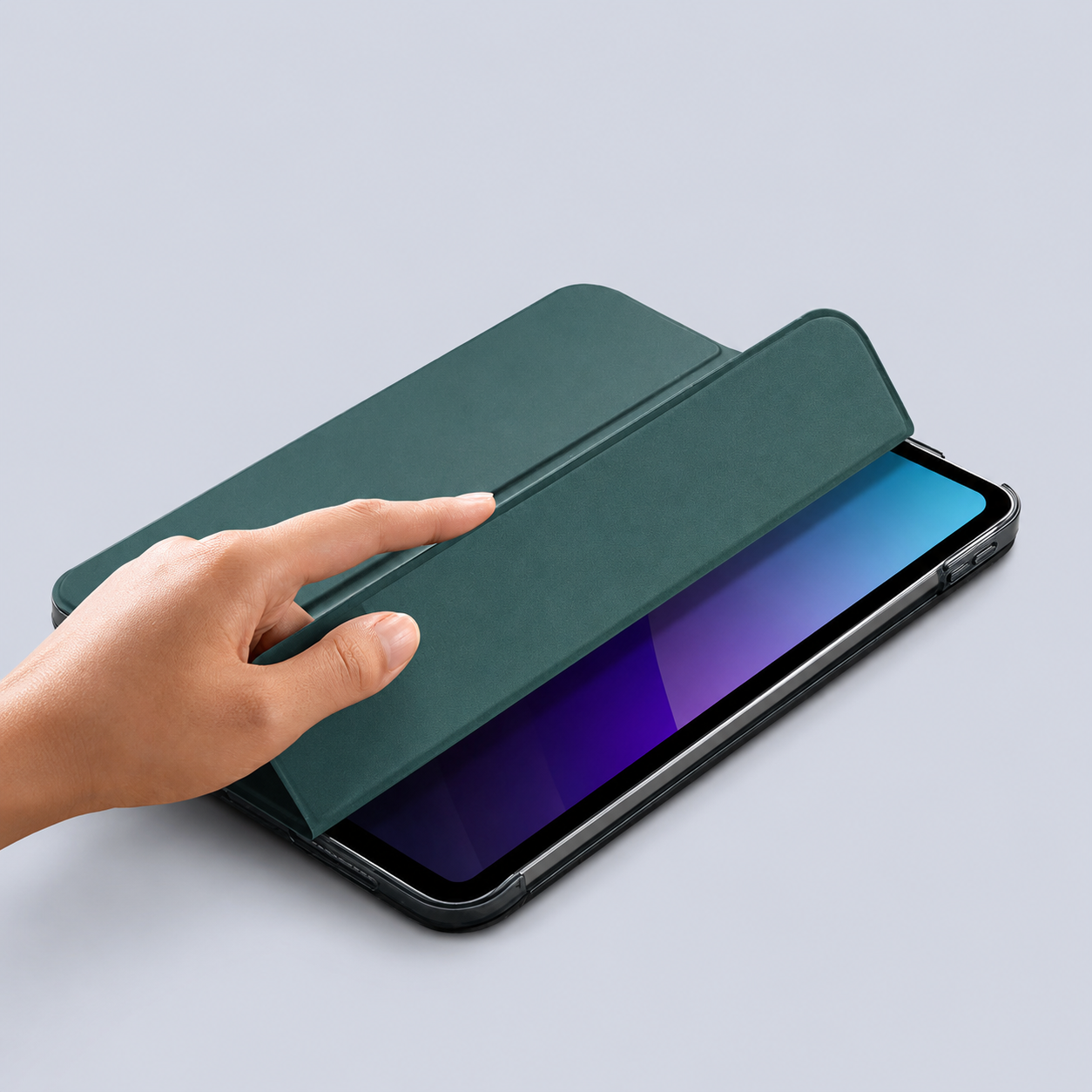 ESR iPad 10 9-inch 2022 Ascend Trifold Case - Forset Green back view