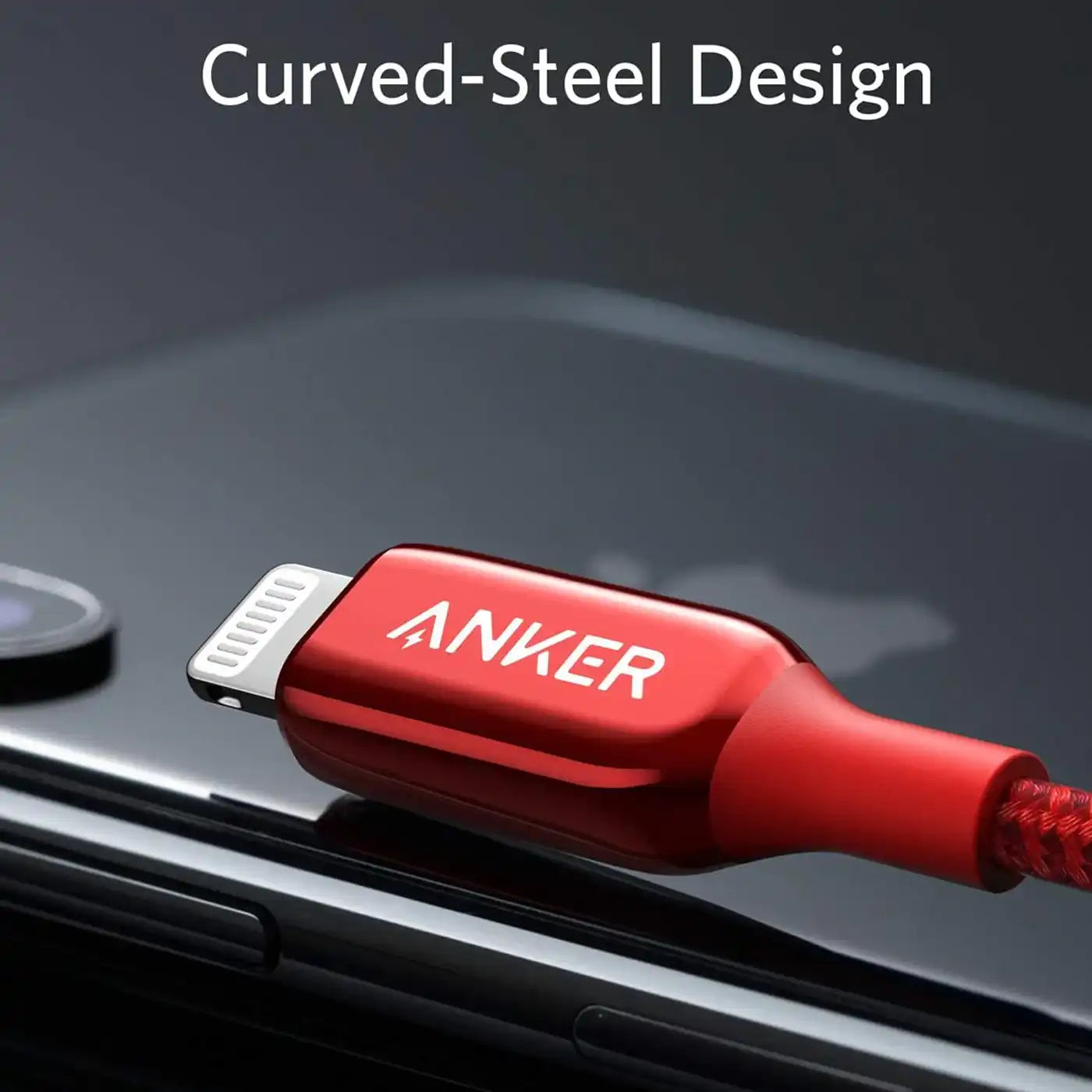 Anker PowerLine + III USB-C to Lightning 0 9m 3ft - Red product image