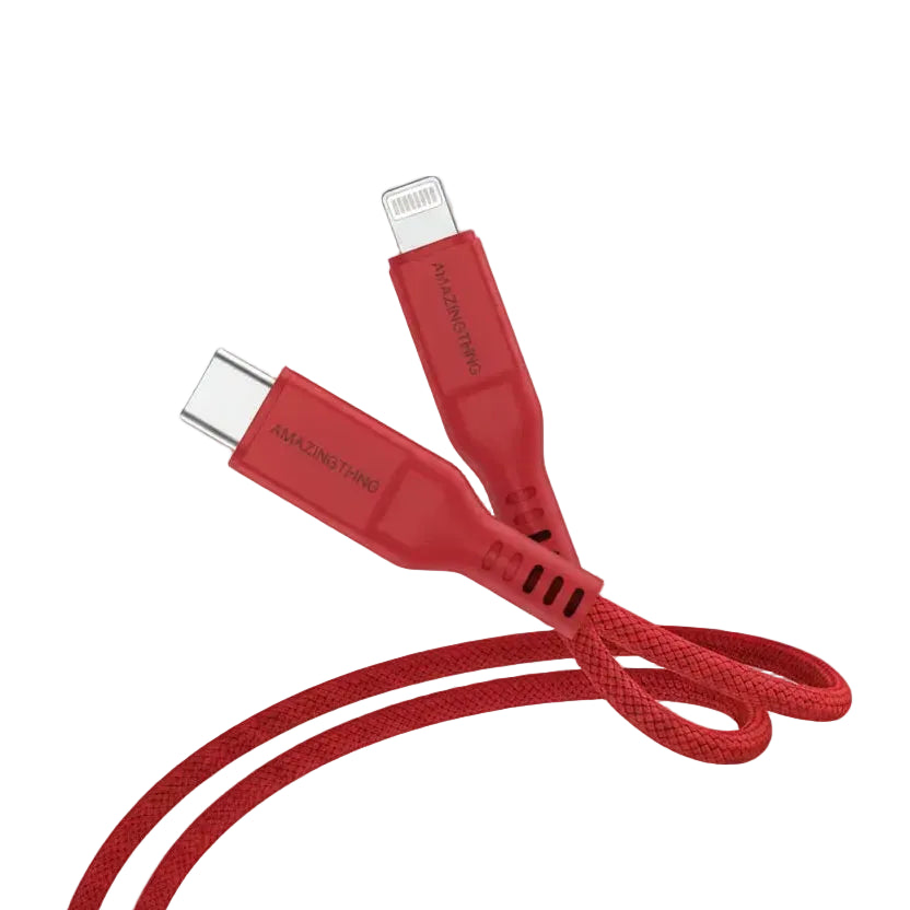 AmazingThing USB-c to lightning 3 2a 30w 1 1m cable red