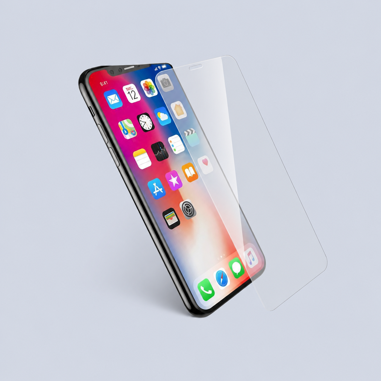 Devia Glass Screen Protector 9HTempered for iPhone XR- Clear back view