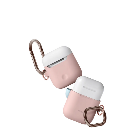 Elago Duo Hang Case for Airpods - Body-Pink/Top-White,Pastel Blue