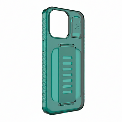 Grip2u iPhone 15 Pro Boost Case with Kickstand  (Teal)