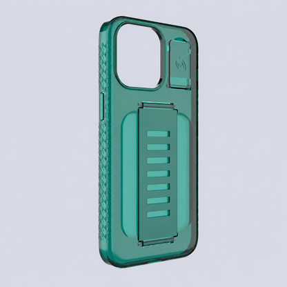 Grip2u iPhone 15 Pro Max Boost Case with Kickstand (Teal)