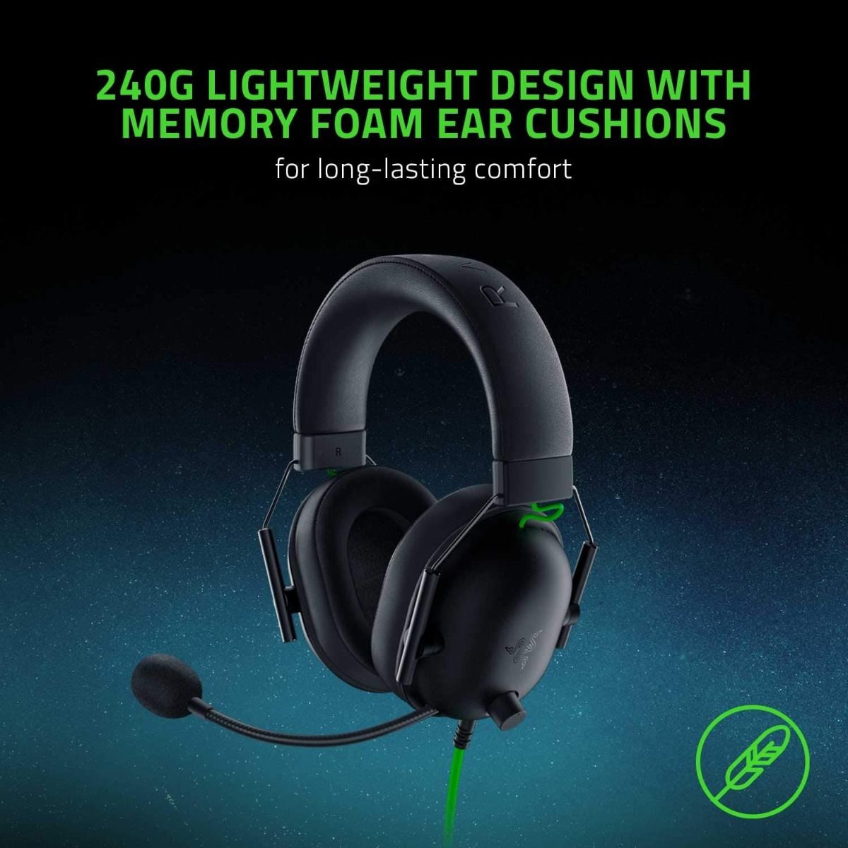 RAZER BLACKSHARK V2 X MULTI-PLATFORM WIRED ESPORTS HEADSET - BLACK