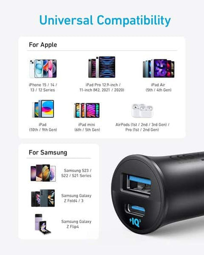 Anker Car Charger 30W 2 Ports Black additional product image