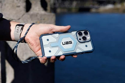 UAG iPhone 16 Pro 6 3" Pathfinder Clear MagSafe Rugged Case - Ice Silver