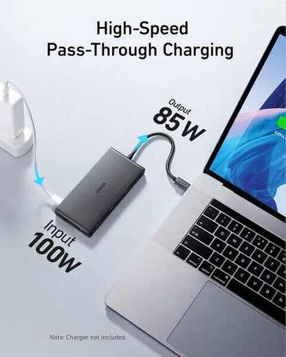 Anker USB C Hub 552 USB-C Hub 9-in-1 4K HDMI with 100W Power Delivery product image