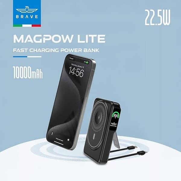 Brave 6 In 1 Wireless Power Bank 10000mAh product photo