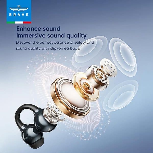 Brave ClipFit Open Earbuds E-31 Wireless Earphone additional product image