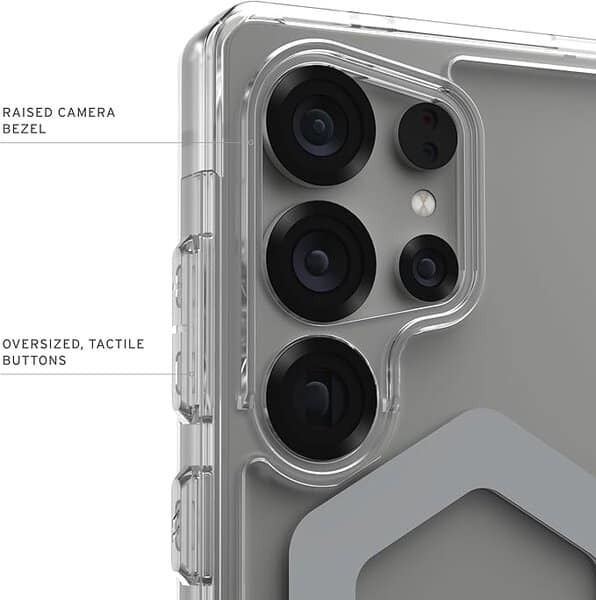 UAG Samsung Galaxy S25 Ultra Case 6 8" Plyo Pro - Clear Ice Silver