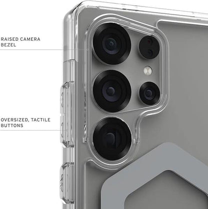 UAG Samsung Galaxy S25 Ultra Case 6 8" Plyo Pro - Clear Ice Silver