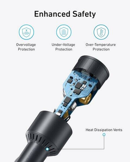 Anker USB-C 167 5W Max 3-Port Ultra-Compact Fast Car Charger product photo