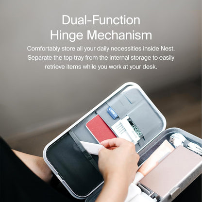 Orbitkey Nest Portable Desk Organizer Built Wireless Charger- Ash additional product image