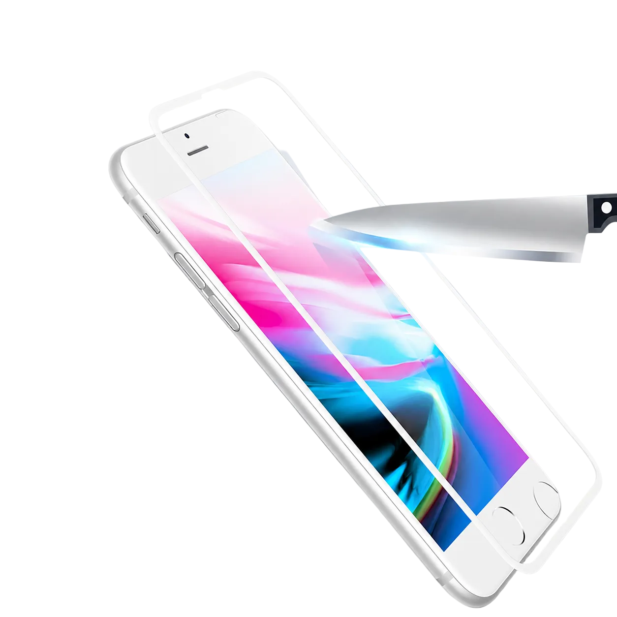 Rock iPhone 6 6S 7 8 Plus Screen Protector - White