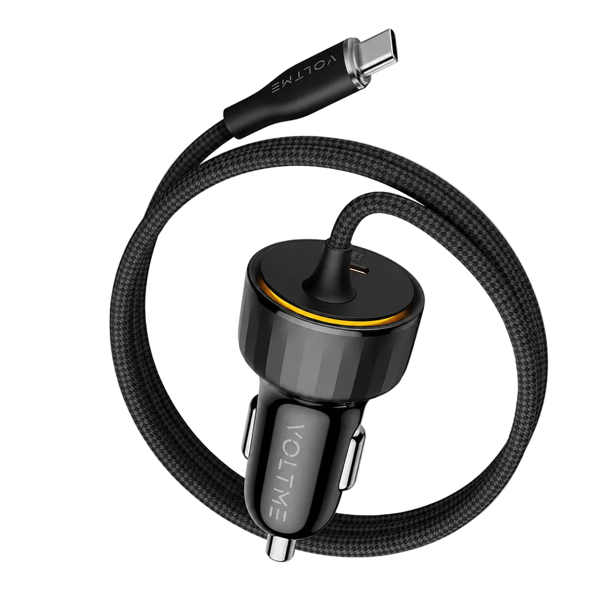 Voltme Cazo 60 CC 60W USB C Car Charger, Built-in Type C Cable Car Charger